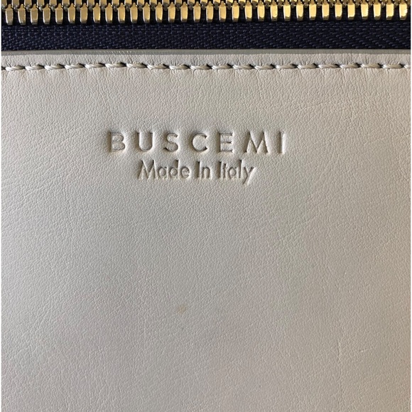 NWT Buscemi Trio Fanny Pack, Grey Leather, Sky/Navy Suede, Silver Tone Hardware - Picture 3 of 14